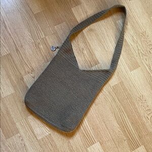 The Sak brown crochet shoulder purse